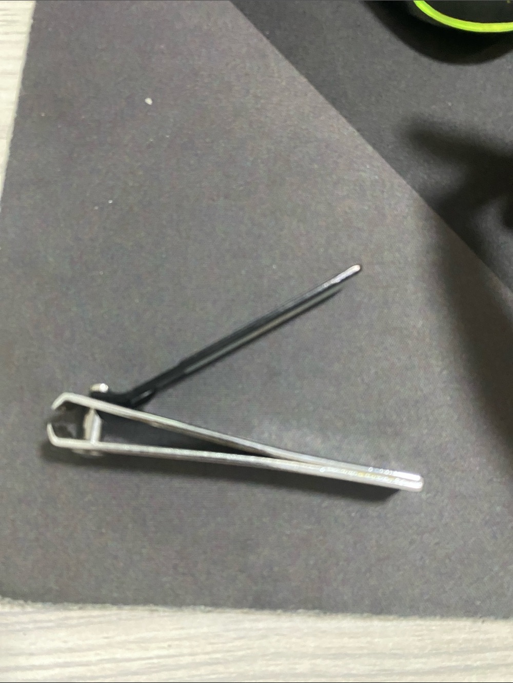 Silver and Black Metal Nail Clipper
